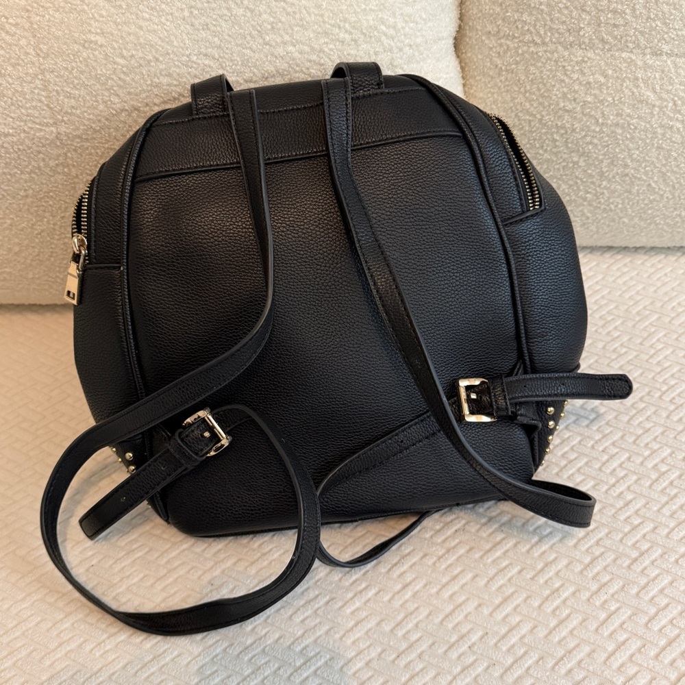 Stylish Black and Gold Women's Backpack - Picture 3 of 5